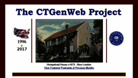 What Ctgenweb.org website looked like in 2017 (6 years ago)