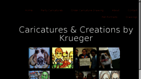 What Caricaturesandcreationsbykrueger.com website looked like in 2017 (6 years ago)