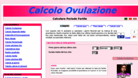 What Calcoloovulazione.com website looked like in 2017 (6 years ago)