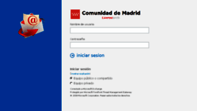 What Correoweb.madrid.org website looked like in 2017 (6 years ago)