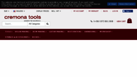 What Cremonatools.com website looked like in 2017 (8 years ago)