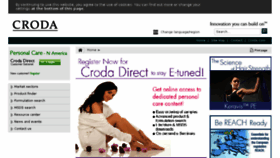 What Crodapersonalcare.com website looked like in 2017 (6 years ago)