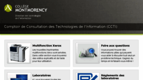 What Ccti.cmontmorency.qc.ca website looked like in 2017 (6 years ago)