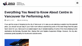 What Centreinvancouver.com website looked like in 2017 (6 years ago)
