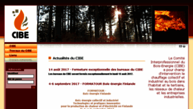 What Cibe.fr website looked like in 2017 (7 years ago)