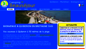 What Campingbeausejour.com website looked like in 2017 (6 years ago)