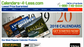 What Calendars-4-less.com website looked like in 2017 (6 years ago)