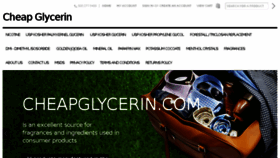 What Cheapglycerin.com website looked like in 2017 (6 years ago)