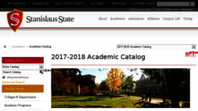What Catalog.csustan.edu website looked like in 2017 (6 years ago)