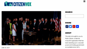 What Citizenvox.org website looked like in 2017 (6 years ago)