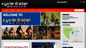 What Cyclestarbikes.com website looked like in 2017 (6 years ago)