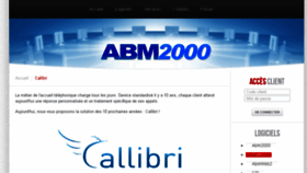 What Callibri.fr website looked like in 2017 (6 years ago)