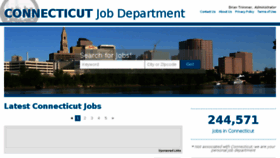 What Connecticutjobdepartment.com website looked like in 2017 (6 years ago)