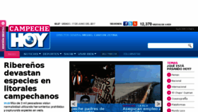 What Campechehoy.mx website looked like in 2017 (6 years ago)