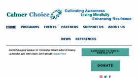 What Calmerchoice.org website looked like in 2017 (6 years ago)