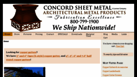 What Concordsheetmetal.com website looked like in 2017 (6 years ago)