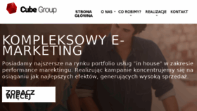 What Cubegroup.pl website looked like in 2017 (6 years ago)