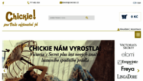 What Chickie.cz website looked like in 2017 (6 years ago)