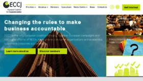 What Corporatejustice.org website looked like in 2017 (6 years ago)