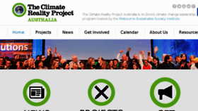 What Climatereality.org.au website looked like in 2017 (6 years ago)