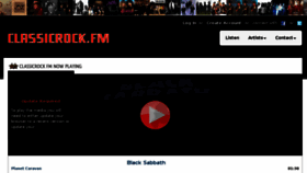 What Classicrock.fm website looked like in 2017 (6 years ago)