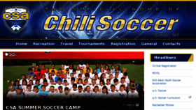 What Chilisoccer.org website looked like in 2017 (6 years ago)