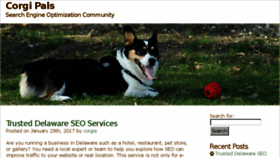 What Corgipals.org website looked like in 2017 (6 years ago)