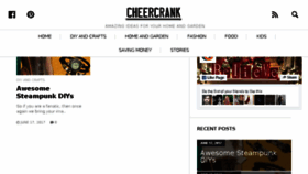 What Cheercrank.com website looked like in 2017 (6 years ago)