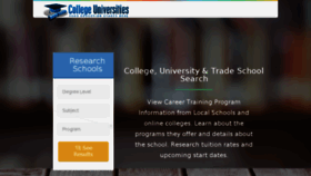 What College-universities.com website looked like in 2017 (6 years ago)