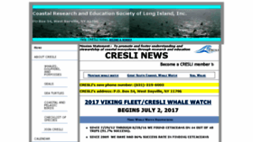 What Cresli.org website looked like in 2017 (6 years ago)