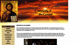 What Communityofthegospel.org website looked like in 2017 (6 years ago)