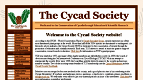 What Cycad.org website looked like in 2017 (6 years ago)