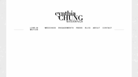 What Cynthiachungweddings.com website looked like in 2017 (7 years ago)