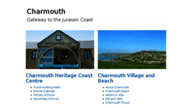 What Charmouth.org website looked like in 2017 (6 years ago)