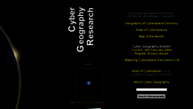 What Cybergeography.org website looked like in 2017 (8 years ago)