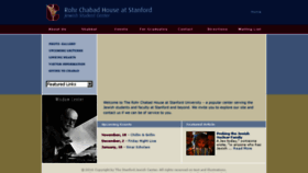 What Chabadstanford.org website looked like in 2017 (6 years ago)