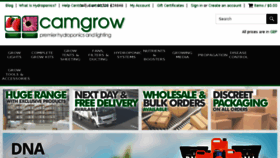 What Camgrow.co.uk website looked like in 2017 (6 years ago)