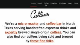 What Cultivarcoffee.com website looked like in 2017 (6 years ago)