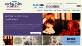 What Caringvoice.org website looked like in 2017 (8 years ago)