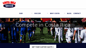 What Costaricasoccer.com website looked like in 2017 (6 years ago)