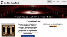 What Conbriorecordings.com website looked like in 2017 (6 years ago)
