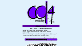 What Ccl4.org website looked like in 2017 (8 years ago)
