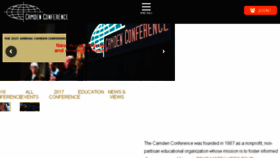 What Camdenconference.org website looked like in 2017 (6 years ago)