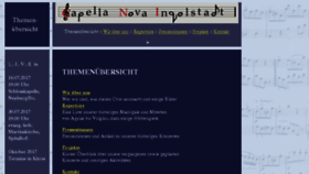 What Capellanova.de website looked like in 2017 (6 years ago)