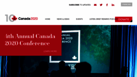 What Canada2020.ca website looked like in 2017 (6 years ago)