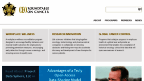 What Ceoroundtableoncancer.org website looked like in 2017 (9 years ago)