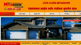 What Cuacuonmitadoor.vn website looked like in 2017 (6 years ago)