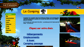 What Campinglecanada.be website looked like in 2017 (8 years ago)
