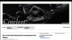 What Cineleet.com website looked like in 2017 (6 years ago)
