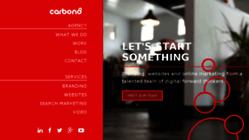 What Carbon-8.com website looked like in 2017 (6 years ago)